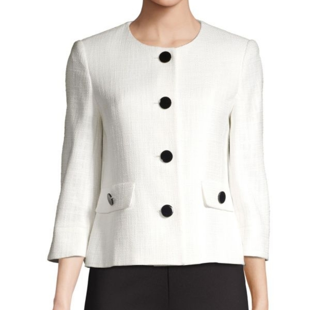 Karl Lagerfeld Tweed Blazer Jacket Size 8